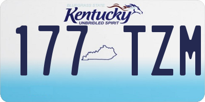 KY license plate 177TZM