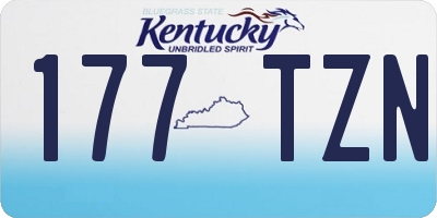 KY license plate 177TZN