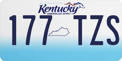 KY license plate 177TZS