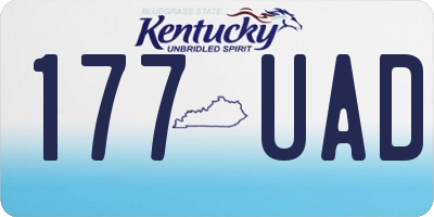 KY license plate 177UAD