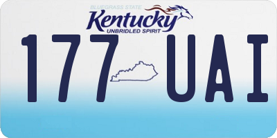 KY license plate 177UAI