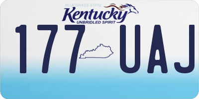 KY license plate 177UAJ