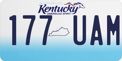 KY license plate 177UAM