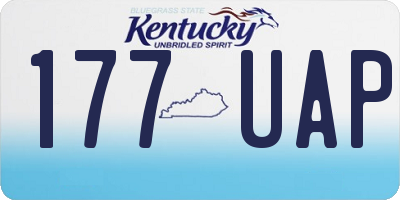 KY license plate 177UAP