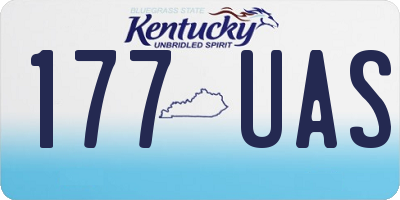KY license plate 177UAS