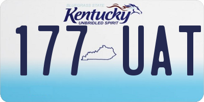 KY license plate 177UAT