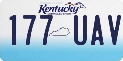 KY license plate 177UAV