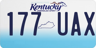 KY license plate 177UAX