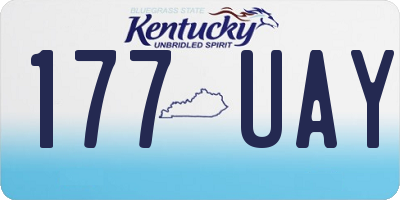 KY license plate 177UAY