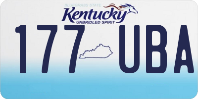 KY license plate 177UBA