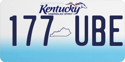 KY license plate 177UBE