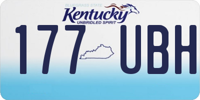 KY license plate 177UBH