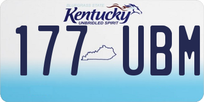 KY license plate 177UBM
