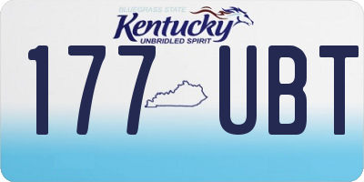 KY license plate 177UBT