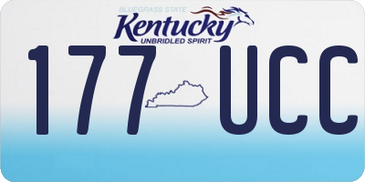KY license plate 177UCC