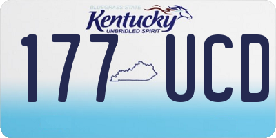 KY license plate 177UCD