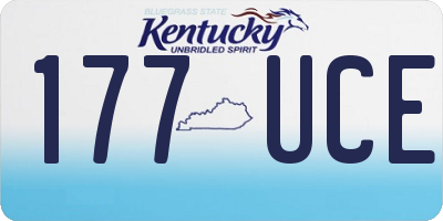 KY license plate 177UCE