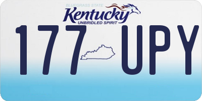 KY license plate 177UPY