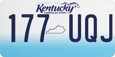 KY license plate 177UQJ