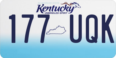 KY license plate 177UQK