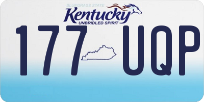 KY license plate 177UQP