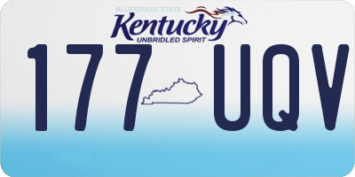 KY license plate 177UQV