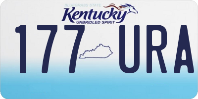 KY license plate 177URA