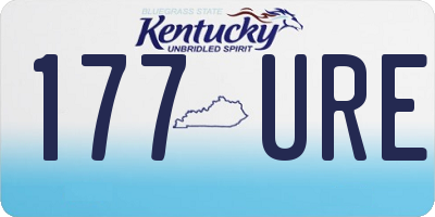 KY license plate 177URE