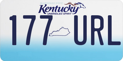 KY license plate 177URL