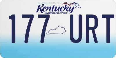 KY license plate 177URT