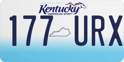 KY license plate 177URX
