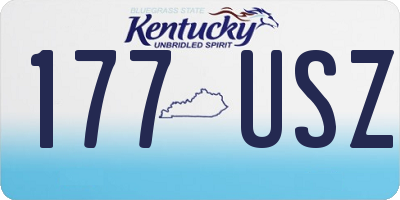 KY license plate 177USZ