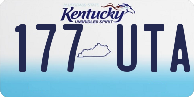 KY license plate 177UTA