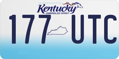 KY license plate 177UTC