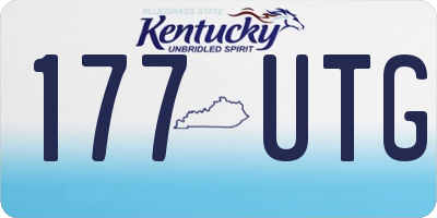 KY license plate 177UTG
