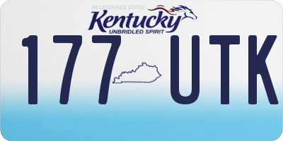 KY license plate 177UTK