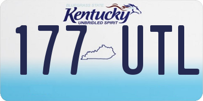 KY license plate 177UTL