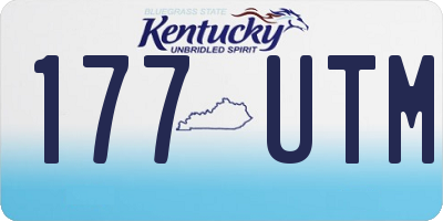 KY license plate 177UTM