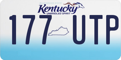 KY license plate 177UTP