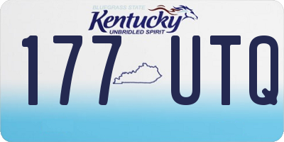 KY license plate 177UTQ