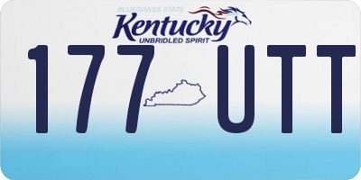 KY license plate 177UTT