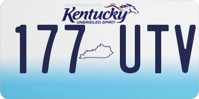 KY license plate 177UTV