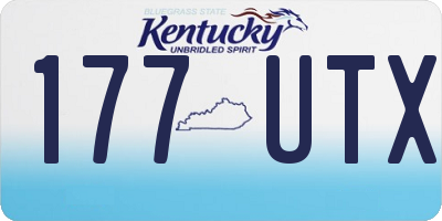 KY license plate 177UTX