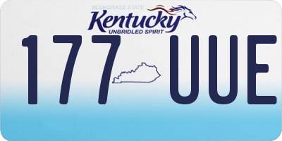 KY license plate 177UUE