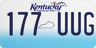 KY license plate 177UUG