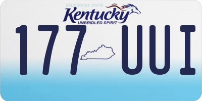 KY license plate 177UUI