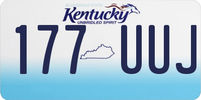 KY license plate 177UUJ
