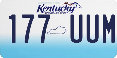 KY license plate 177UUM