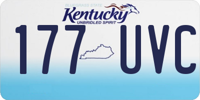 KY license plate 177UVC