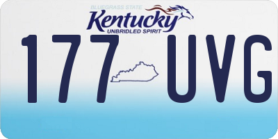 KY license plate 177UVG
